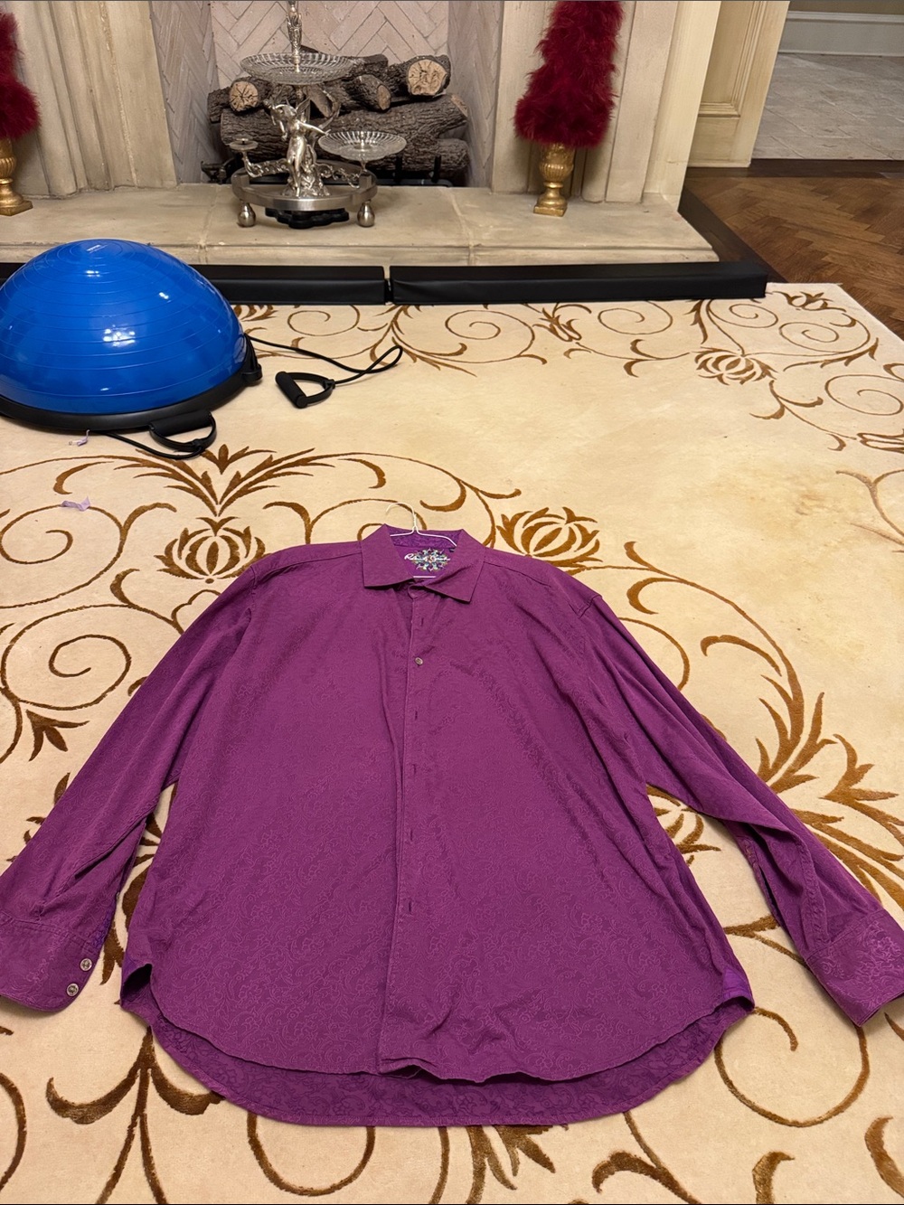 Robert Graham Purple Paisley Dress Shirt